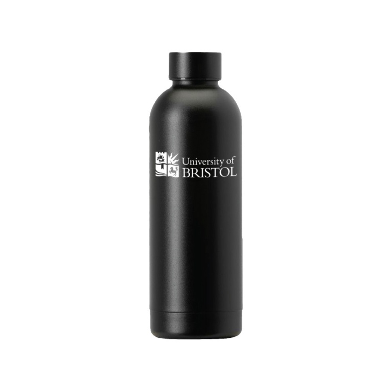 University of Bristol - Stainless Steel Bottle - Black - 500ML