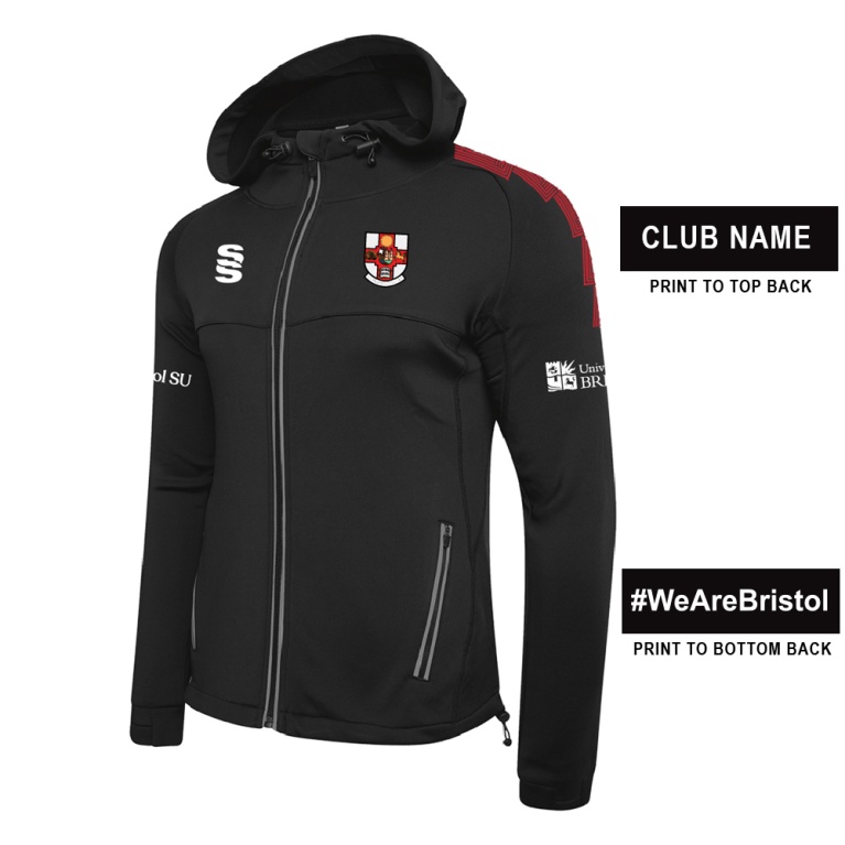 Women's Dual Full Zip Hoody : Black