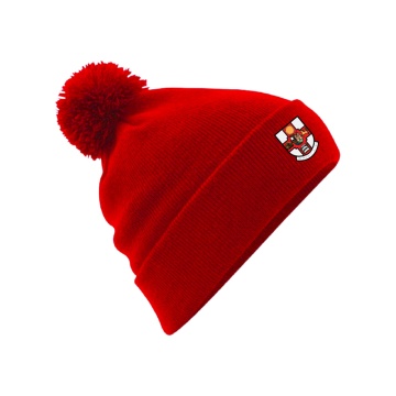 Original Pom Pom Beanie : Red