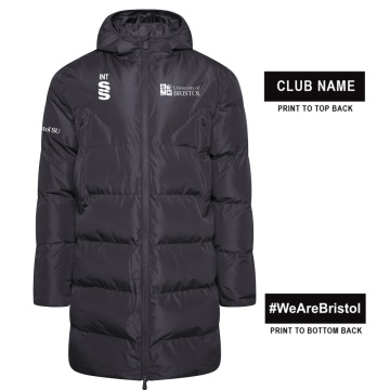 University of Bristol - Active Long Padded Jacket - Unisex Fit