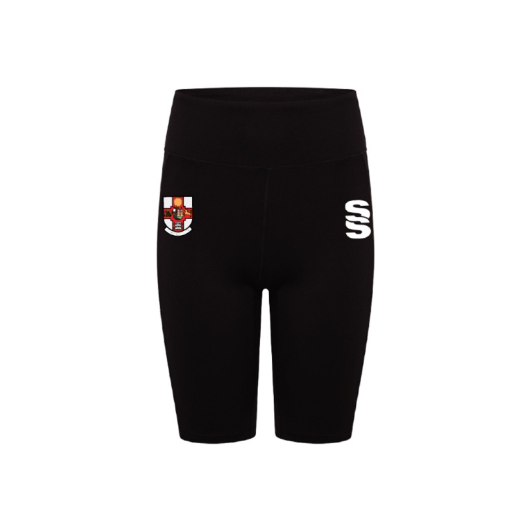 WOMENS DUAL CYCLING SHORT : Black