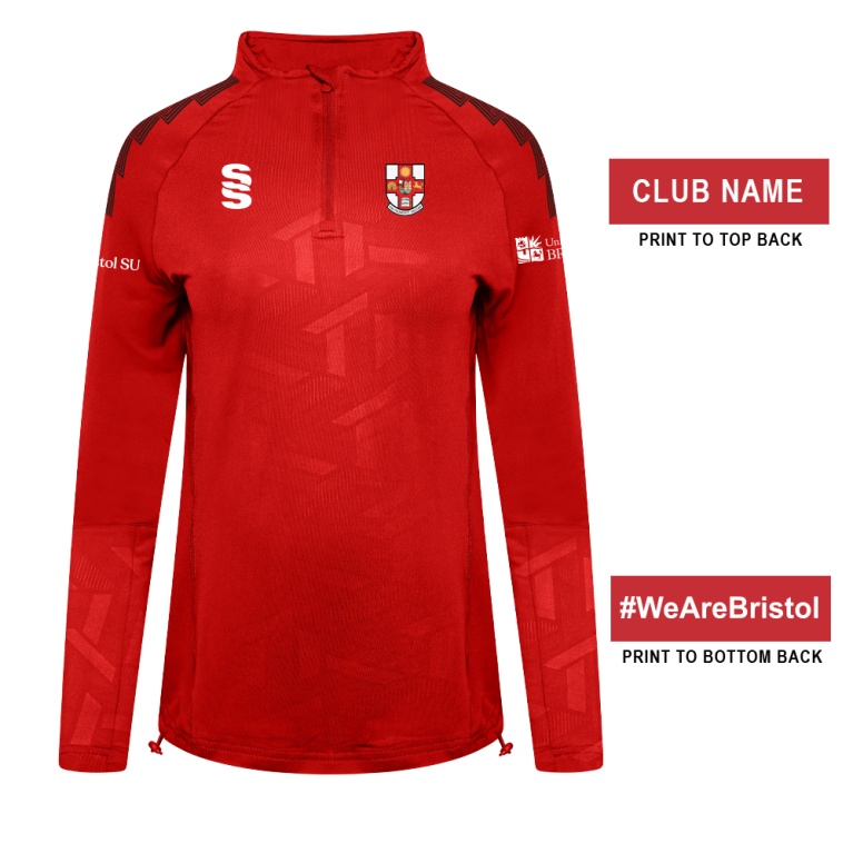 Impact 1/4 Zip Performance Top - Women's Fit : Red