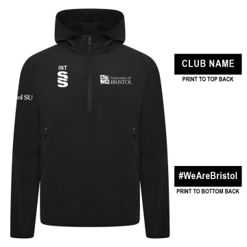 University of Bristol - Dual Elite 1/4 Zip Hoody / Rain Jacket - Unisex Fit
