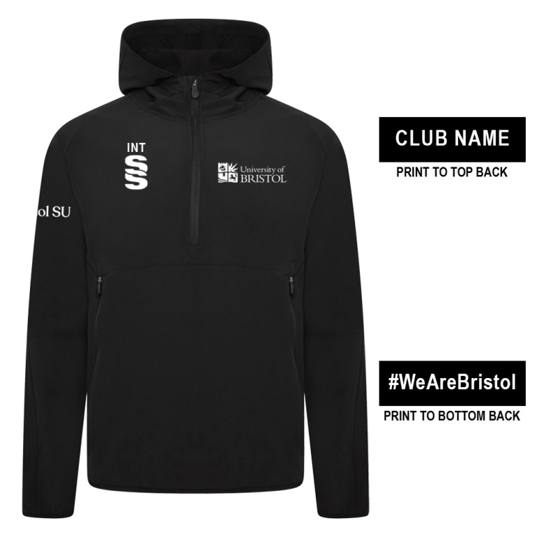University of Bristol - Dual Elite 1/4 Zip Hoody / Rain Jacket - Unisex Fit